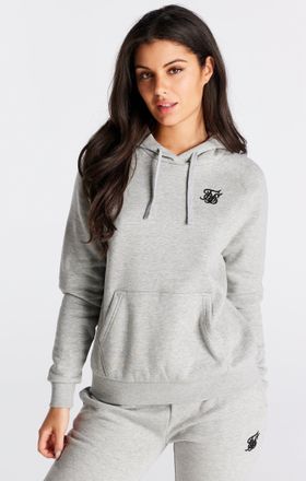 Siksilk Sudadera por encima de la sudadera esencial de la marga gris XXS