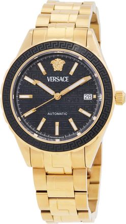 Versace Hellenyium Automatic Black Dial Mens Watch VEQCA0624