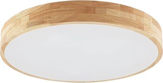 Lindby L&aacute;mpara De Techo tanju En Marr&oacute;n Madera - Lindby