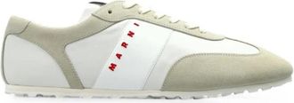 Marni Panelled Sneakers - Heren - Sneakers - Wit - 41 EU - Leer - Schoenen