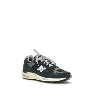 New Balance Suede and Nylon Sneaker - Navy