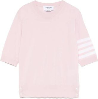 Thom Browne Canotta con dettaglio a righe - Rosa