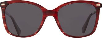 Polaroid Grey Square Ladies Sunglasses PLD 4108/S 00UC/M9 55