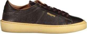 Blauer Mens B122 Sneakersbrown Leather Lowtops - Dark Brown - Size EU 43