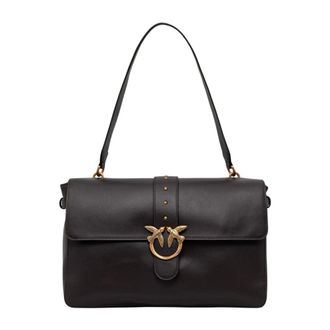 Pinko Pinko, Dames, Tassen, Bruin, Maat: ONE Size Leer