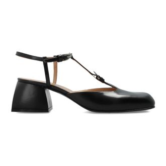 Nodaleto Pumps, female, Black, Size: 8 1/2 US Leather Heeled Shoes