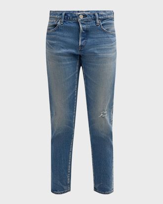 Moussy Vintage Kendall Tapered Cropped Jeans