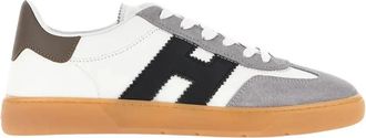 Hogan Witte Platte Schoenen - Heren - Sneakers - Wit - 40 1/2 EU - Schoenen