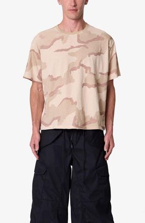 mnml Sprayed Slub Camouflage T-Shirt in Desert Camo at Nordstrom, Size Xx-Large