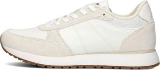 Woden Schoenen, Dames, Beige, 37 EU, Low Top Sneakers Ronja
