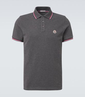 Moncler Logo cotton piqu&eacute; polo shirt