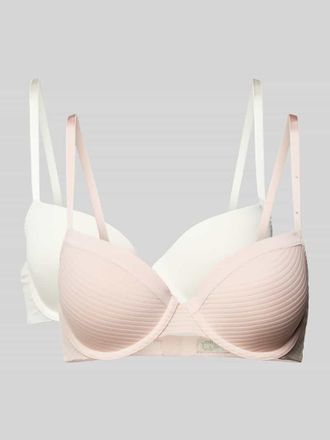 Dorina Bügel BH mit Stretchkomfort im 2er-Pack Modell LOUISE in Offwhite, Größe 75A