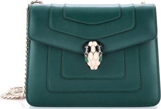 Bulgari Serpenti Forever Square Shoulder Bag Leather Small