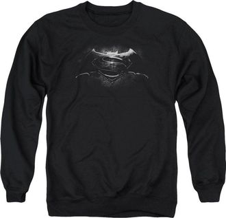 Gildan Batman V Superman Bw Logo Adult Crewneck Sweatshirt