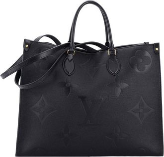 Louis Vuitton Onthego Tote Monogram Empreinte Giant Gm (Authentic Pre-Loved)