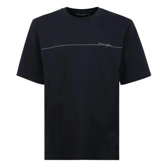 Dolce & Gabbana Heren, Tops, Blauw, Maat: L Katoen