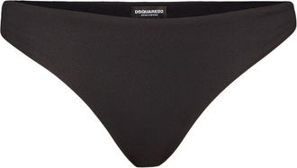 Dsquared2 logo-print bikini bottoms - women - Elastane/Polyamide - 44 - Grey
