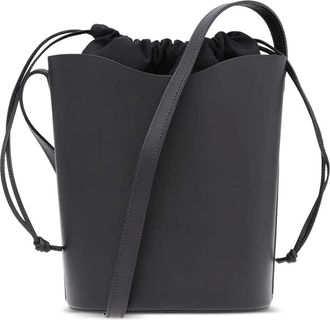 IL BISONTE Borsa a secchiello con coulisse - Nero
