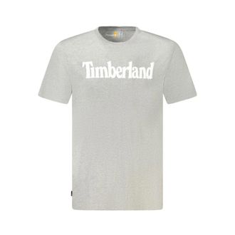 Timberland Grijze Katoenen Crew Neck T-Shirt - Heren - T-shirts - Grijs - S - Katoen - Tops