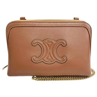 Celine Pre-owned Vintage Schoudertas - Dames - Pre-owned - Bruin - Maat: ONE Size
