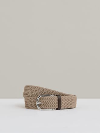 Reiss Stone Basket-weave Belt, 36