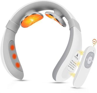 OEM Masajeador El&eacute;ctrico De Pulsos Para El Cuello, Con Calefacci&oacute;n, Port&aacute;til, Para Aliviar El Dolor En Hombres Y Mujeres