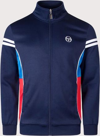 Sergio Tacchini Mens Sergio Tacchini New Mambo Track Top - Maritime Blue/Directoire Blue/Adreneline Rush - Navy - Size: LARGE