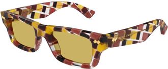 Bottega Veneta Squared Zonnebrillen - Dames - Zonnebrillen - Veelkleurig - ONE Size - Accessoires