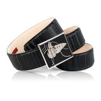 Anthoni Crown Lederg&uuml;rtel ANTHONI CROWN, Damen, Gr. 100, schwarz, Rindsleder, G&uuml;rtel Lederg&uuml;rtel