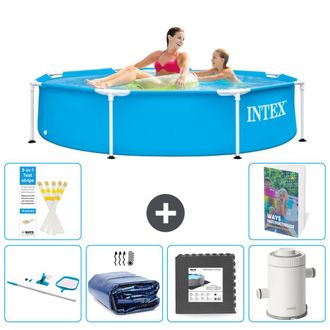 Intex Piscina Con Estructura Redonda - 244x51 Cm - 7-piezas S43