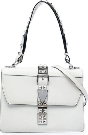 Prada Pre-owned Prada City Calf and Saffiano Studded Elektra Satchel Ladies WQDVNX5U9X3DUCPX