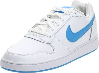 Nike Nike Nike Ebernon Low, Mens Basketball Shoes, Multicolour (White/University Blue 000), 9 UK (44 EU)