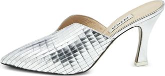 The Attico Mules con tacco a stiletto - Argento