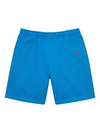 SUPREME Small Box-logo track shorts - men - Cotton - L - Blue