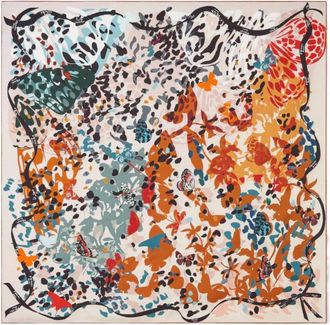 Fendi Silky Scarves, female, Multicolor, Size: ONE SIZE Butterfly Foulard