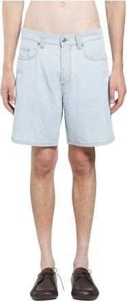 Versace Short Denim Chambray - Heren - Denim shorts - Blauw - W30 - Denim - Korte Broeken