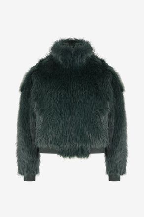 Balenciaga Kurzer Mantel mit Stehkragen und Fledermaus&auml;rmeln