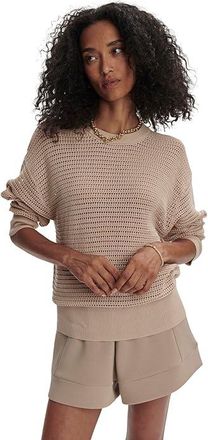 Varley Kershaw Sweater Womens Sweater Moonlight : LG, Cotton/Mesh