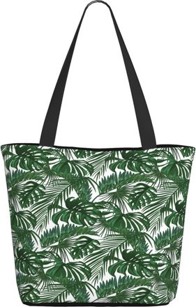 AOOEDM Summer Palm Leaves Ladies Shopping Bag 13x11x7in.The Perfect ValentineS Day Gift.It Is The Best ValentineS Day Gift For Mom, Daughter, Wife,Etc