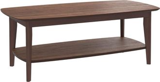 Rendez-Vous D&eacute;co Mesa De Centro Rectangular De Madera Oscura - Sadi