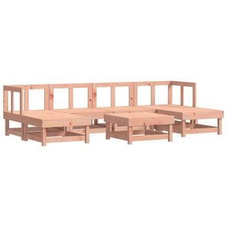 vidaXL Vidaxl - Juego De Muebles De Jard&iacute;n 7 Pzas Madera Maciza Abeto Douglas