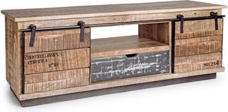 Decorspace Decor Space - Mobile porta tv Tudor in legno di mango per interno 130 x 40 x h 50 cm