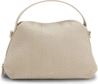 BOSS Woven crossbody bag with Double B monogram