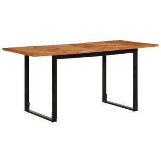 vidaXL Vidaxl - Mesa De Comedor 160x80x75 Cm Madera Maciza Acacia
