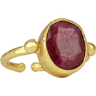 Ottoman Hands Siena Cocktail Ring in Ruby at Nordstrom