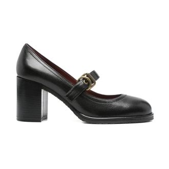 Roberto Festa Milano Pumps, female, Black, 5 UK, Black Leather Decolt&eacute; Elaine Shoes