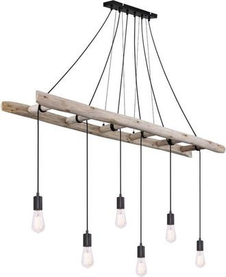 Globo Lighting L&aacute;mpara Colgante - Irmgard - Natural - Madera - Gran - Globo