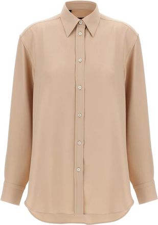 Brioni Cady Zijden Shirt - Dames - Overhemden - Roze - XS - Overhemden