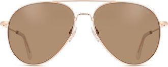 American Optical Hazemaster 1GNN Mens Sunglasses Gold Size 59