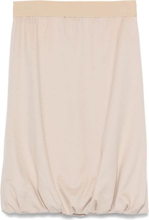 Burberry 2000s puffball-hem skirt - women - Virgin Wool/Cashmere/Acetate/Polyamide - 42 - Neutrals